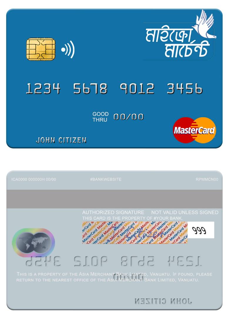 Vanuatu Asia Merchant Bank Limited mastercard